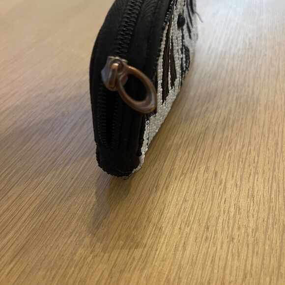 Vintage Mary Frances Piano Music Note Beaded Clutch Pouch - Picture 3 of 9